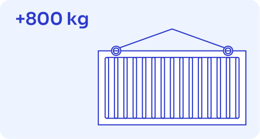 +800 kg